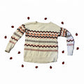 Loft white and pink sweater