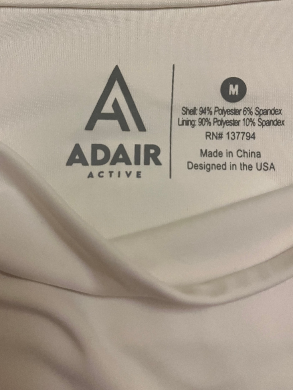 White ADAIR athletic skirt